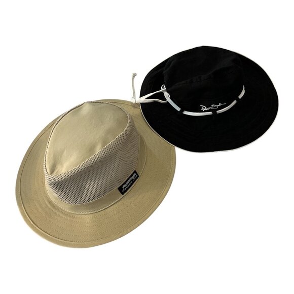 VTG Panama Jack Hat Pair – Mesh Safari & Bucket Style – Medium Outdoor Sun Hats - Picture 1 of 11